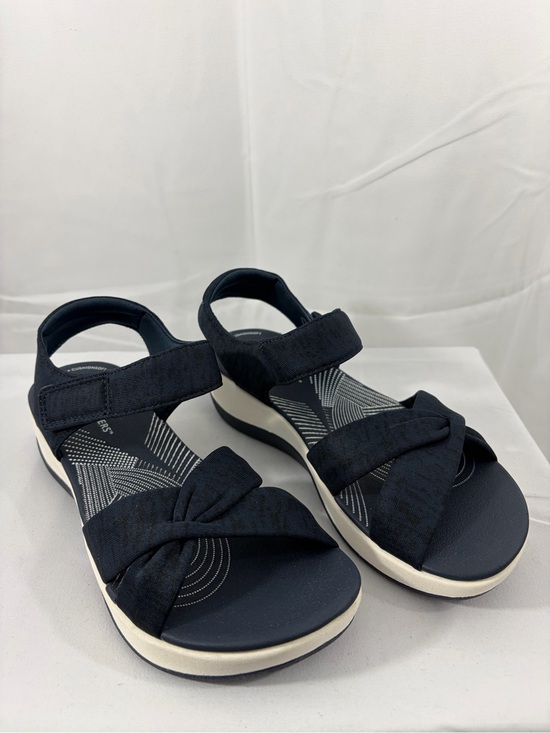 Clarks Shoes - NWT Clark’s Cloudsteppers Women’s Size 5.5 Navy Blue Velcro Sandals